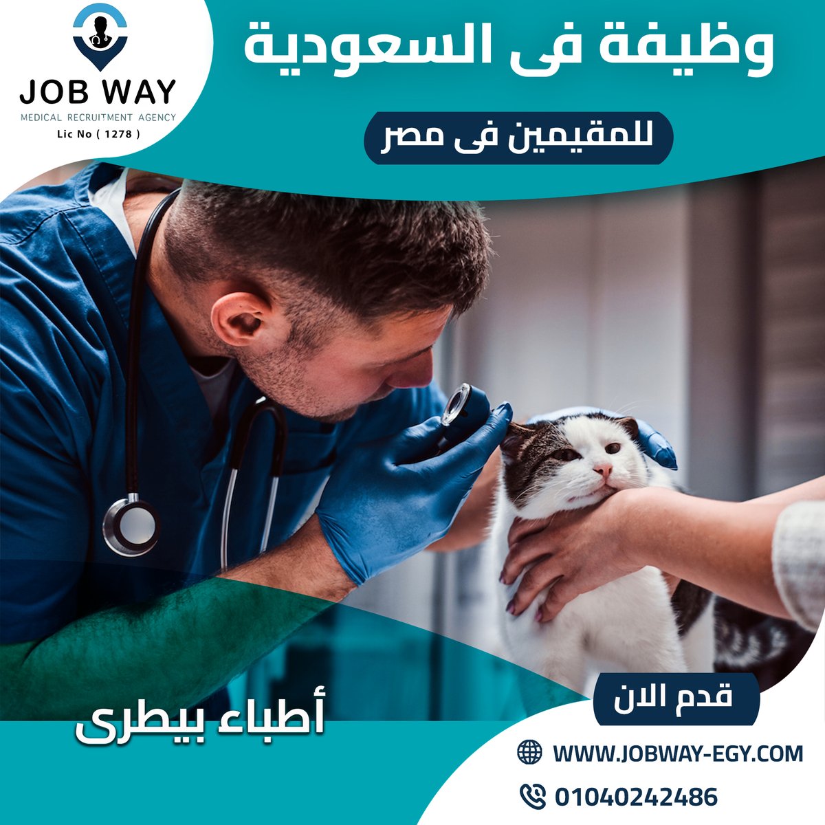 olfat98631's tweet photo. إعلان وظيفة للمقيمين في مصر 📷
فرصة مميزة للعمل في السعودية 📷

تُعلن شركة جوب واي للتوظيف الطبي
عن فرص سفر للعمل بإحدى كبرى المؤسسات الصحية في المملكة العربية السعودية.

📷 الوظائف
* اطباء بيطري
📷 الشروط:
* خبرة لا تقل عن سنتين
* جواز سفر ساري

01040242486 https://t.co/7b6NESwbdj