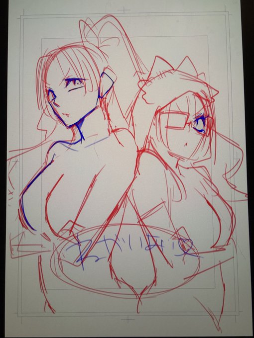 表紙没ラフです(  Ꙭ )⸜  ෆ  ⸝‍ 