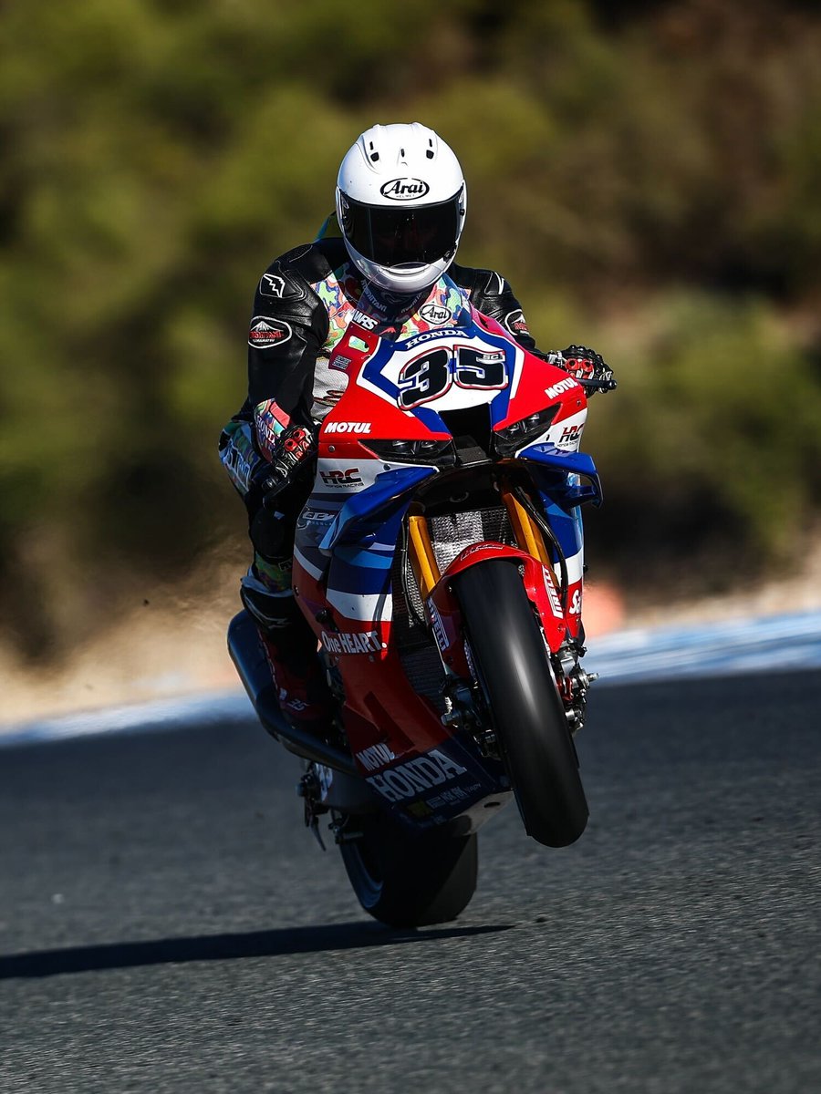 WorldSBK's tweet photo. This #WheelieWednesday comes with all our support 

Wishing @somkiat35 a fast and strong recovery ❤️💪

#WorldSBK https://t.co/pd6f4LDpLU