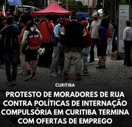 odanielscott's tweet photo. > A prefeitura de Curitiba regulamentou a internação compulsória de moradores de rua em situação extrema.

> Mendigos e a turma do PT marcaram um protesto contra a decisão

> A prefeitura realizou um feirão de empregos no mesmo horário e local.

> Os manifestantes saíram revoltados do local.

🤣🤣🤣🤣🤣

Parabéns ao @PauloMartins10 pelo trabalho que tem feito!