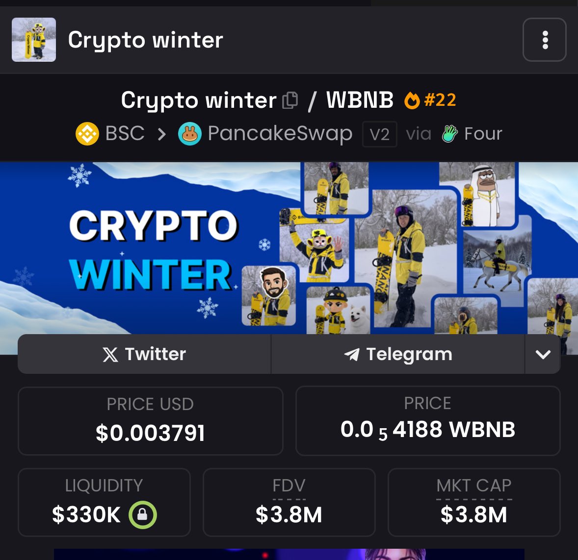kunleofweb3's tweet photo. crypto winter on bsc - 4m

the only crypto winter on sol - 9k

worth gamble asf https://t.co/InZ550Ze68