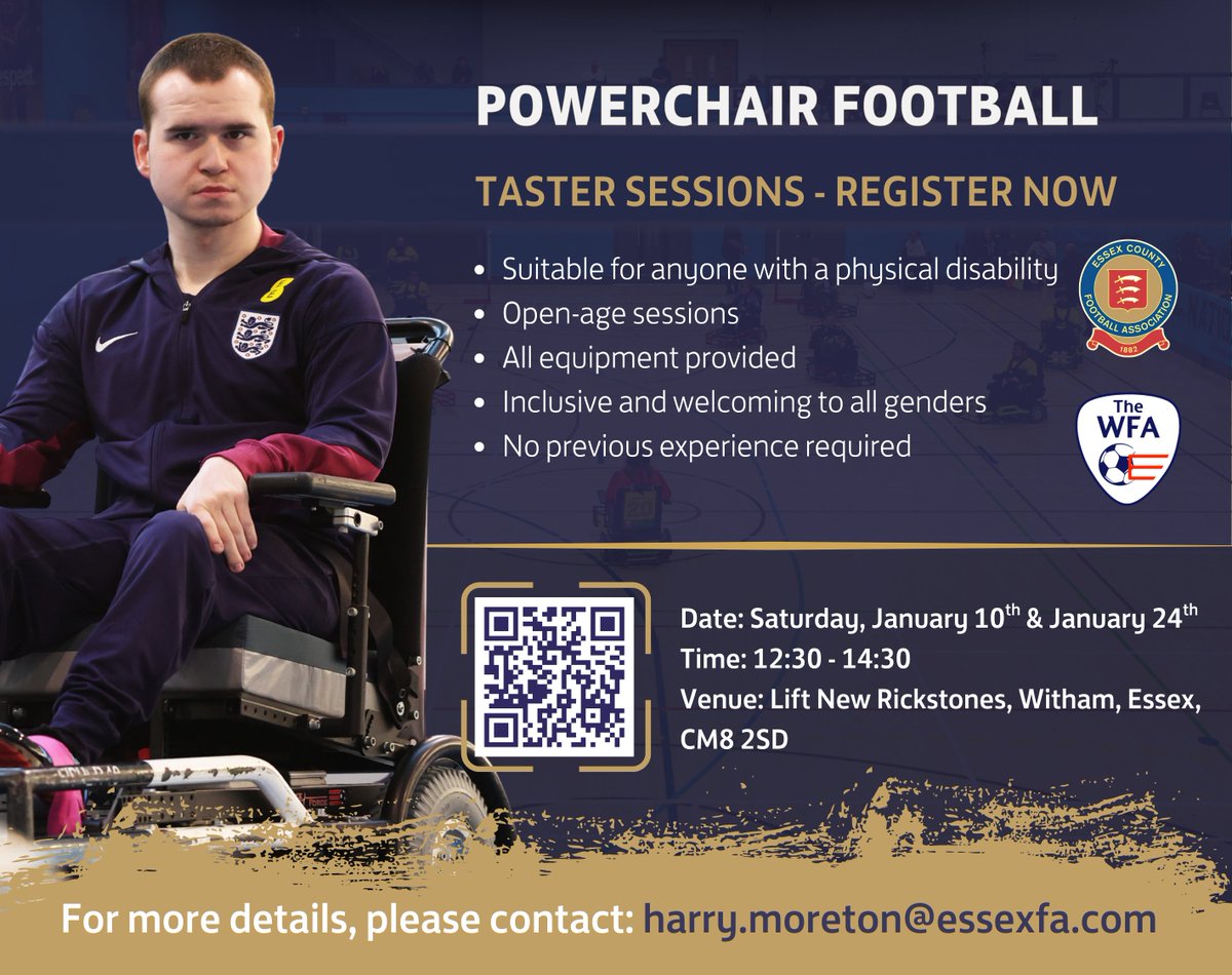 Thank you to <a href="/IanPuckey/">Ian Puckey</a> and <a href="/BBCEssex/">BBC Essex</a> for featuring our Football Development Officer, Harry Moreton, on their <a href="/BBCEssexSport/">BBC Sport Essex</a> Extra show yesterday evening to discuss the recently-launched #PowerchairFootball provision in the county. You can listen again on <a href="/BBCSounds/">BBC Sounds</a> at