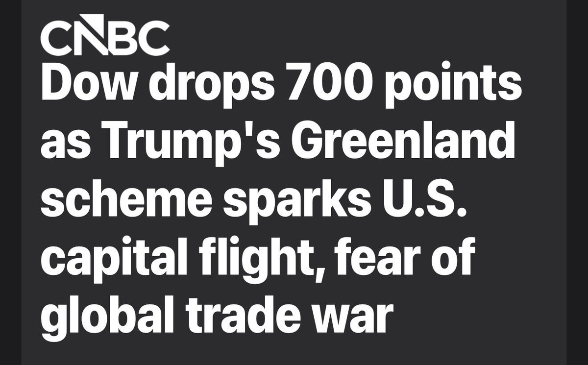 robertwolf32's tweet image. #LiberationDay 2.0 is total chaos 
In Davos- Bessent says we have a plan 
What a joke🤦‍♂️ 
#TariffWar 👎
#Bonds spiking 👎
#Dollar falling 👎
#GreenlandNotForSale 🤦‍♂️