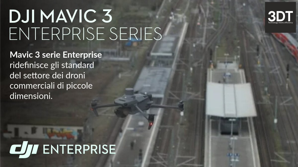Per la linea Riedbahn, Deutsche Bahn ha scelto la digitalizzazione totale con DJI Mavic 3 Enterprise. I risultati?

🚀 Rilievo 10x più veloce (scatto ogni 0.7s)
🎯 Precisione centimetrica RTK 
🔋 45 minuti per singolo volo

Scopri DJI Mavic 3 Enterprise : 3dtarget.it/eu/it/droni/pr…