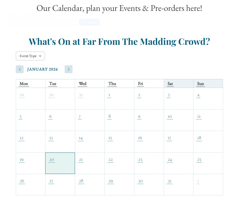 Far From The Madding Crowd Bookshop tweet media