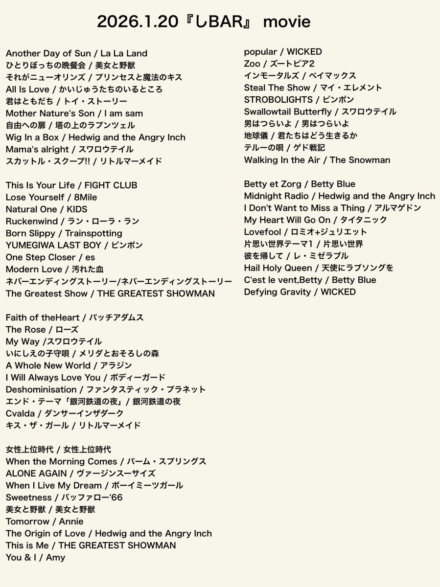 しBAR新年会！ありがとうございました✨
寒い火だったけど、心がほくほくになる楽しい時間でした💓ガッキーさんも来れて嬉しみ倍増！！
来月は2月24日です😁何作ろうかなー！

本日のプレイリスト🎧
music.apple.com/jp/playlist/%E…
