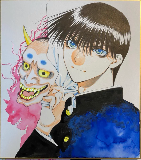 今はこの学ランのカラーって無くなってたの知らなかった〜昭和の遺物の学ラン漫画描いてました