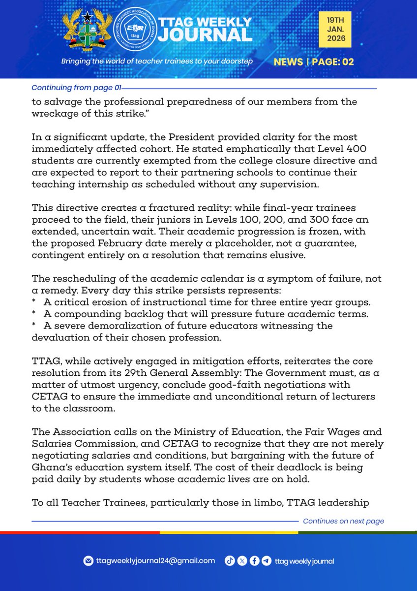 𝐋𝐞𝐯𝐞𝐥 400𝐬 𝐂𝐨𝐧𝐭𝐢𝐧𝐮𝐞 𝐰𝐢𝐭𝐡 𝐭𝐡𝐞𝐢𝐫 𝐈𝐧𝐭𝐞𝐫𝐧𝐬𝐡𝐢𝐩 𝐚𝐬 𝐉𝐮𝐧𝐢𝐨𝐫 𝐘𝐞𝐚𝐫𝐬 𝐅𝐚𝐜𝐞 𝐅𝐫𝐨𝐳𝐞𝐧 𝐅𝐮𝐭𝐮𝐫𝐞𝐬

While final-year trainees proceed to internship, three year groups remain in academic limbo. 

PAGE 2️⃣...