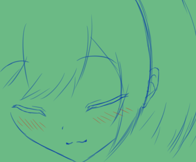 こんな時間ですが次の絵の進捗でも