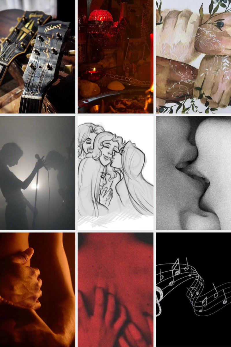 Red_Rose_232's tweet image. I'm not too good at these, but I made a mood board for the Supergroup Dogpile. I think it captures our aesthetic 🥰❤️🌹