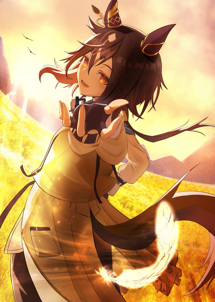 miraful1231's tweet photo. 「黄金の旅路」
#ウマ娘 
＃ステイゴールド https://t.co/Y6wtcpcqi5