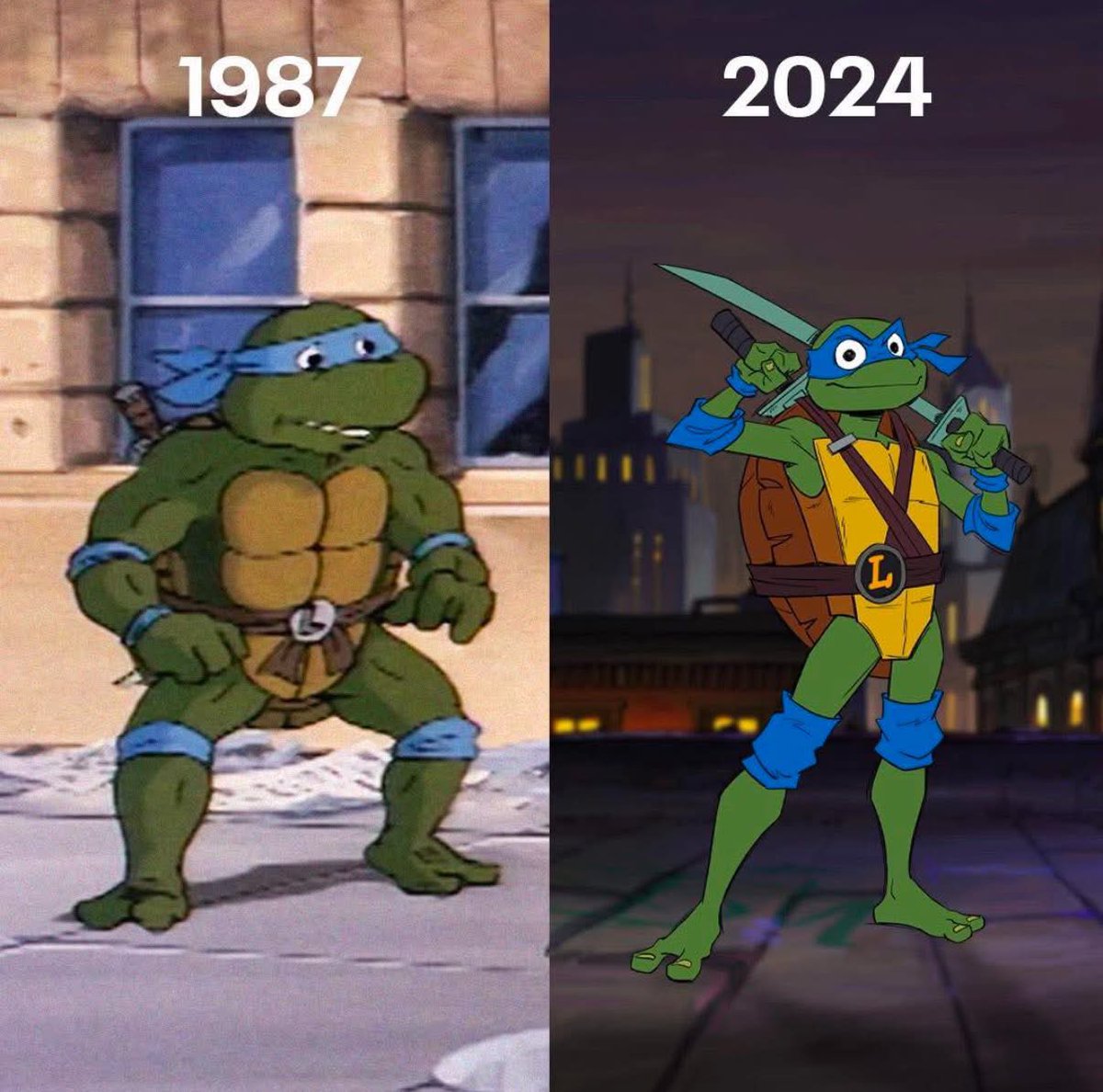 NinjaTurtleLair's tweet image. I’m not sure what happened to Leo ♌️