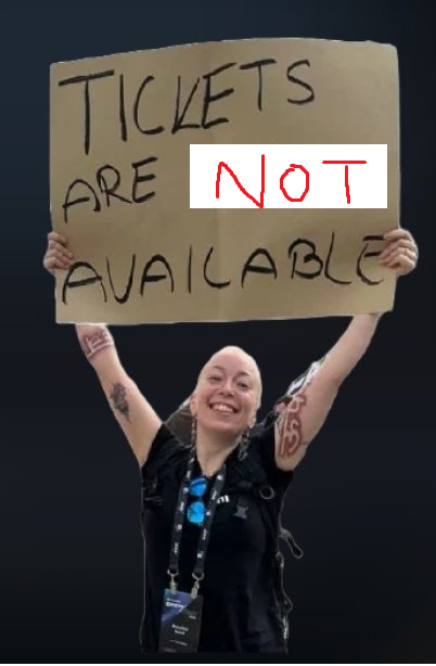 Tickets are not available for the first time in history

can devs DO SOMETHING??
