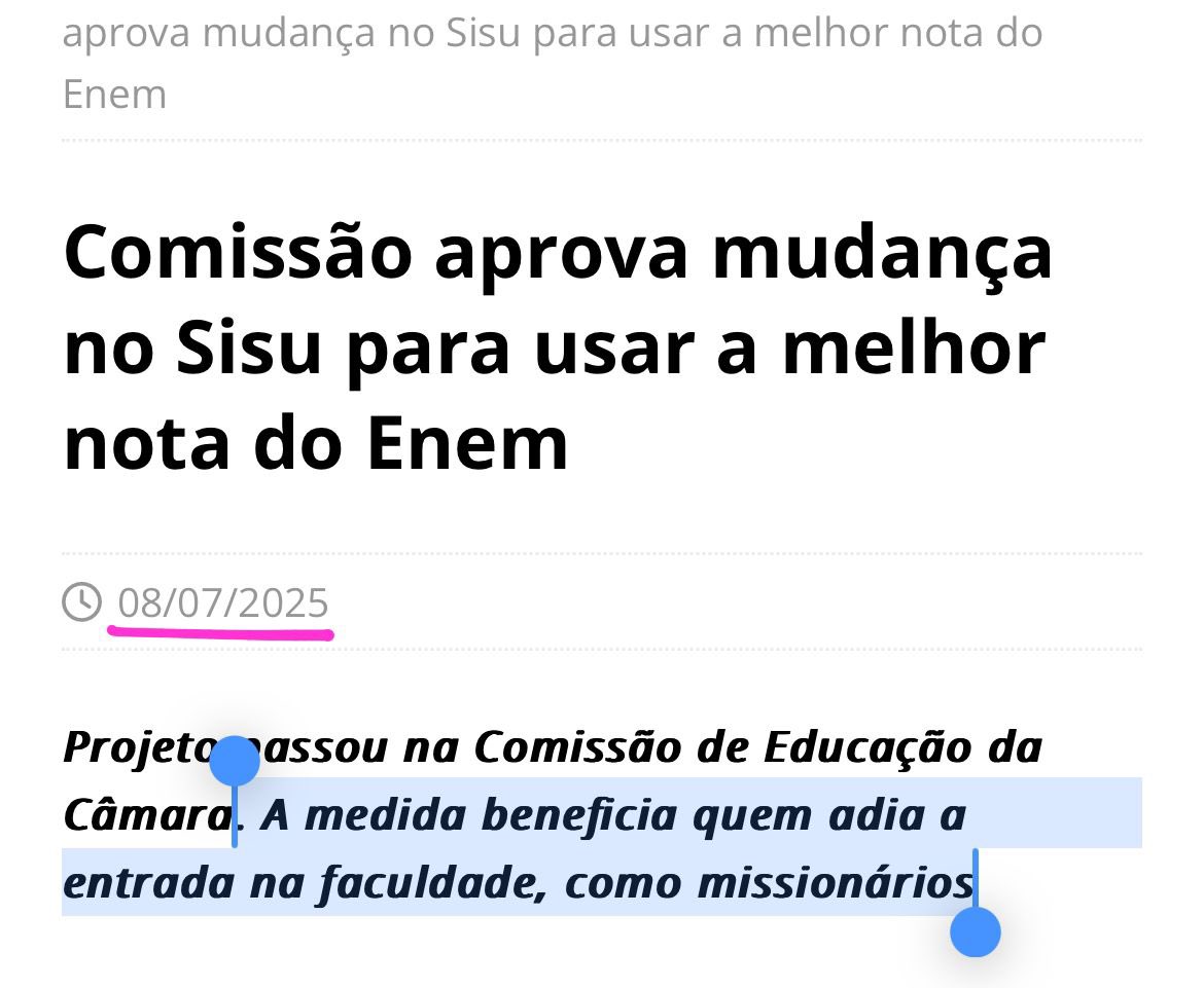 annabeatrizb___'s tweet image. fui pesquisar a motivação dessa mudança no SISU…🤡🤡 #studytwt