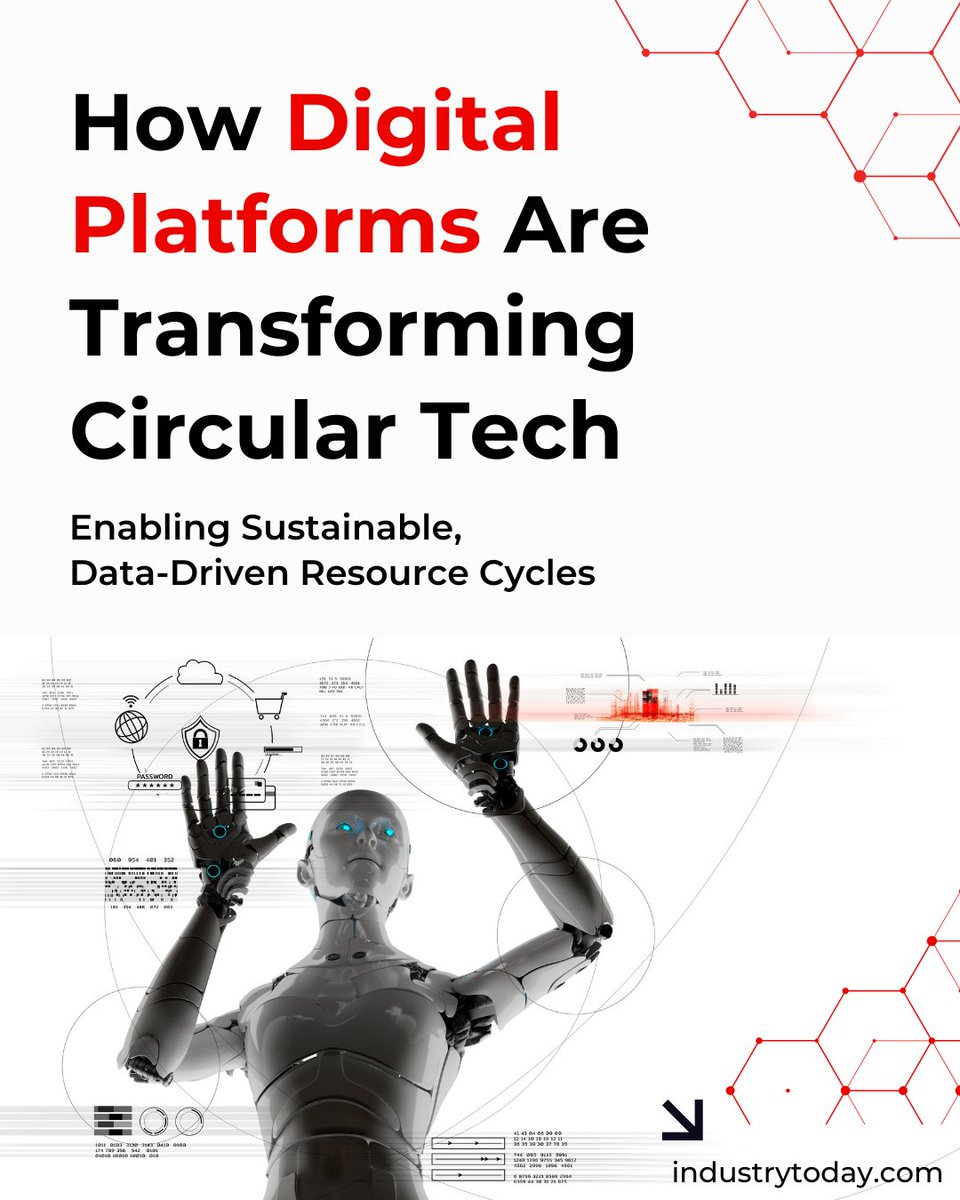Ind_today's tweet image. Circular technology is reshaping how manufacturers think about product lifecycle, waste reduction and sustainability.

The article below reveals how digital platforms, through data connectivity and analytics, are enabling closed-loop systems that drive environmental outcomes and…