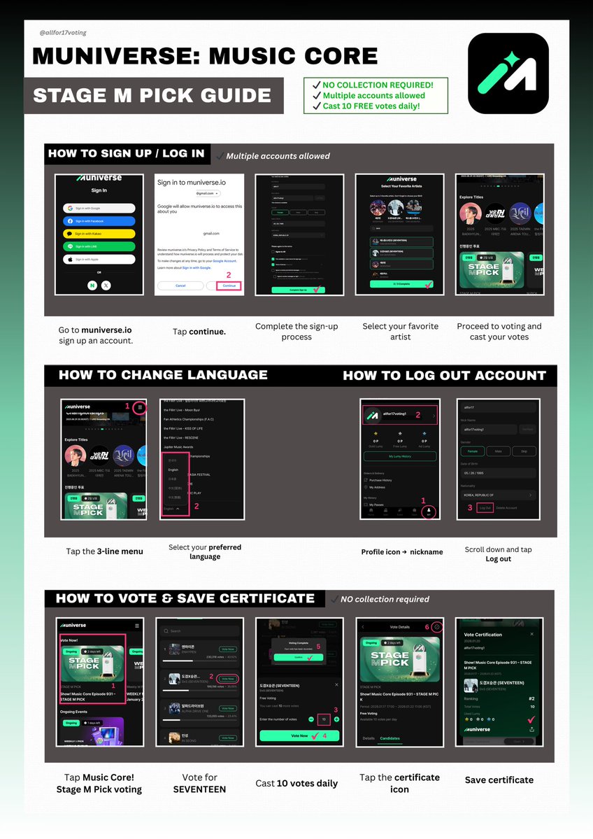 [𝗠𝗨𝗡𝗜𝗩𝗘𝗥𝗦𝗘 - 𝗠𝗨𝗦𝗜𝗖 𝗖𝗢𝗥𝗘 𝗦𝗧𝗔𝗚𝗘 𝗠 𝗣𝗜𝗖𝗞] 

D-1 RESET! 🔥 Keep voting for DxS! 

🗓️ ~ 01.22, Thu, 11 AM KST
🗳️ 10 votes/account/day
📌 No collection needed
✅ Can vote multiple accounts
🔗 muniverse.io/votes
🏆 Stage M PICK Trophy

#도겸X승관 #Blue
