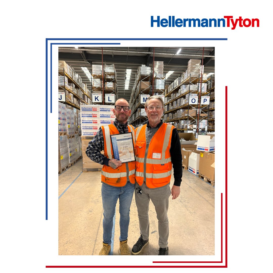 🎉 Celebrating 5 Years of Dedication! 🎉

A huge congratulations to Matthew on reaching an incredible milestone with HellermannTyton!👏🎉

#WorkAnniversary #5YearsStrong #HellermannTyton