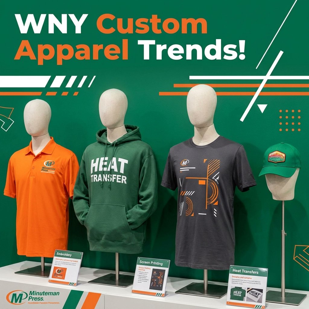 wesf7's tweet image. WNY businesses, level up your look with trending custom apparel! 😍 From sleek polos and vibrant tees to bold embroidery and on-trend prints, we've got you covered! Ready to stand out? Let’s create something incredible together! #WNYbusiness #CustomApparel #PrintLocal
