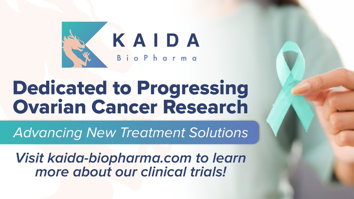 KaidaBio's tweet photo. We’re working to create new solutions for #OvarianCancer treatment!

Learn more here: https://t.co/xg49vEWAJ5 

#OvarianCancerResearch #EndOvarianCancer https://t.co/DezTDqZPPS