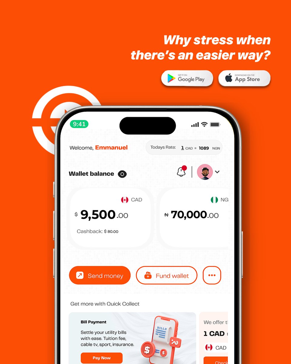 quickcollects's tweet photo. Long transfers + high fees? ❌
Quick Collect sends money from Canada to Nigeria fast with Zero fee!

Which one annoys you more: bank delays or charges? 

#QuickCollect #SendMoneyFromCanadaToNigeria https://t.co/P7h1C4Z0g9