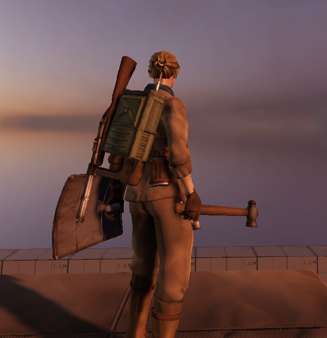 var_cat_bones's tweet photo. Fun new gear: Ballpeen hammer, and riotshields #DeepSix #GodotEngine #GameDev https://t.co/MlEcoZ22mp