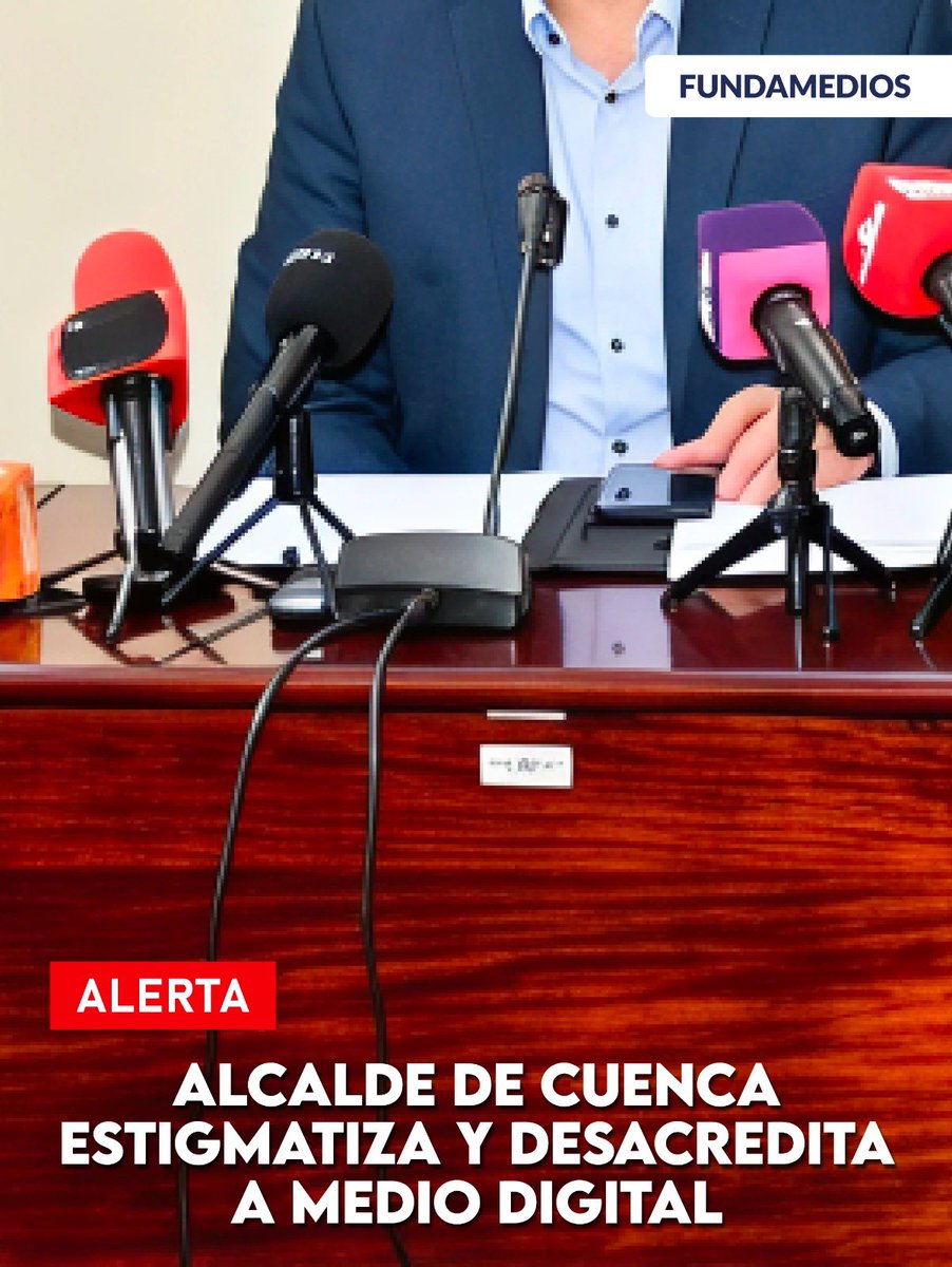 🚨 #ALERTA | El alcalde de Cuenca desacreditó públicamente al medio digital <a href="/MoteradioCuenca/">Moteradio podcast</a>. Las descalificaciones de autoridades afectan la libertad de expresión y el debate democrático. 

Lee la nota aquí ➡️ bit.ly/3LoAsxt