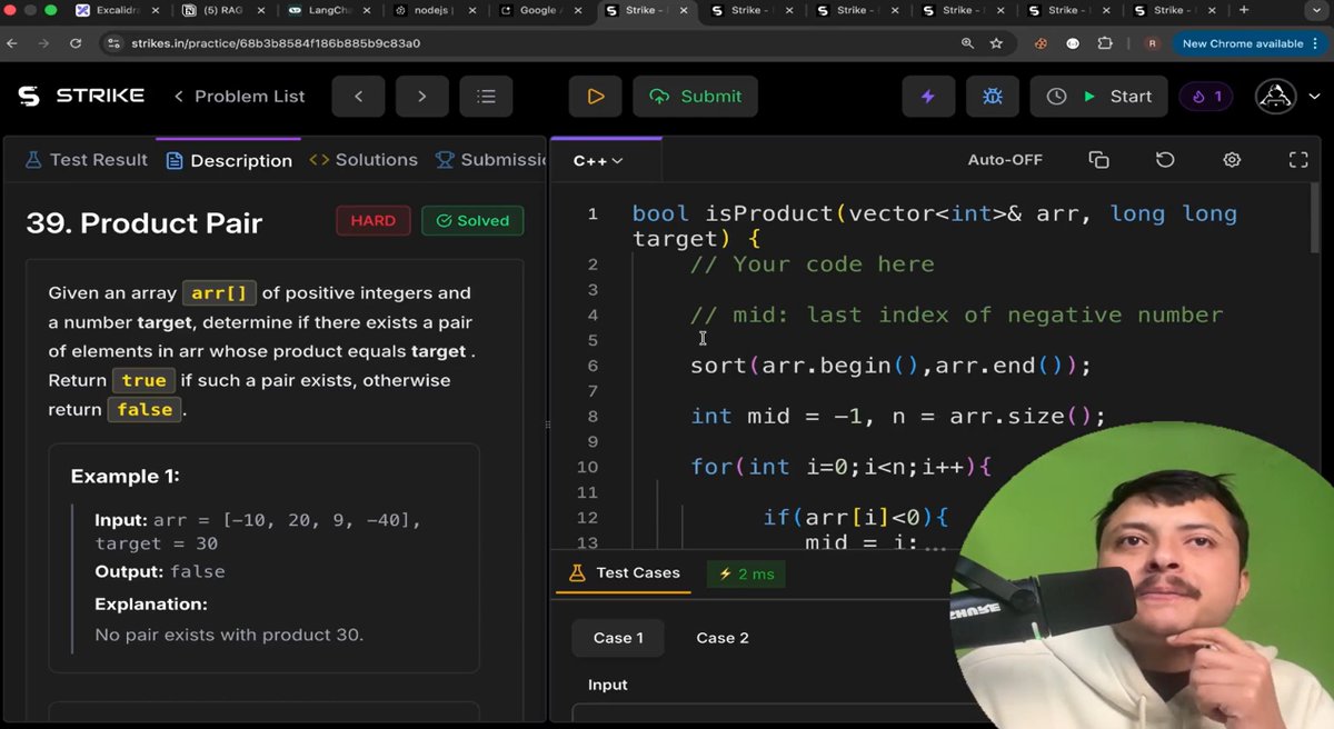 MohitKu79586866's tweet image. #Day31 of Strike DSA+GenAI By @rohit_negi9
Today’s session focused on Prefix &amp;amp; Suffix Sum and Product Pair techniques
Deep dive into array optimizations to reduce time complexity and strengthen logic.

#StrikeDSA #DSA #Arrays #ProblemSolving #CodingJourney #Consistency