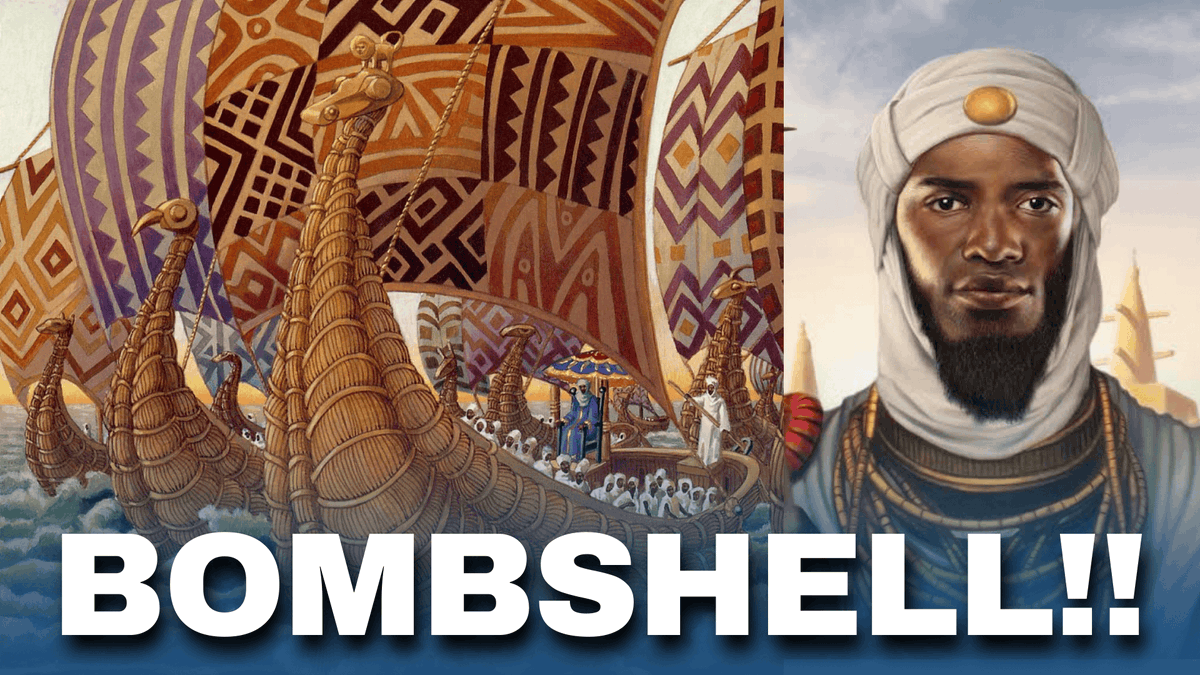 Kamjiverse's tweet image. BOMBSHELL: Mexican Scholars CONFIRM Abubakari Reached the Americas Before Columbus