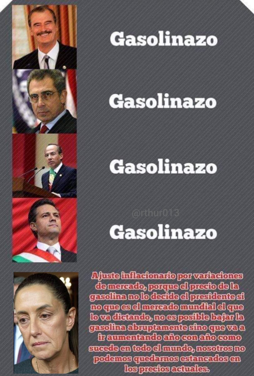 El Gobierno de MORENA y Claudia Sheubaum asegura que el aumento al IEPS, no es un Gasolinazo😏