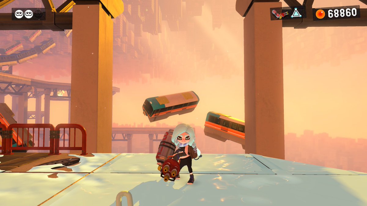 osumizm's tweet image. 先生こちらどうでしょうか… ハイドラで…水色っぽい白のステージがあるのですが…いかがでっしゃろ……ボムコロで遊べそうなのもいいなと…٩(ˊᗜˋ*)و🩵🤍
スピナー種(と、チャーと弓もだったと思うのですが)は、チャージしていない状態だとレティクルが出てこないので撮影しやすいんです…( ´ ꒳ ` )