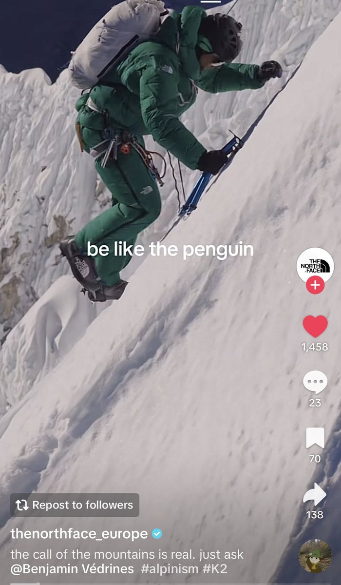 ShapeFN_'s tweet photo. Legit north face posted $penguin on TikTok, send it higher

https://t.co/qiR8XImGFk https://t.co/GCkK2Jtaex