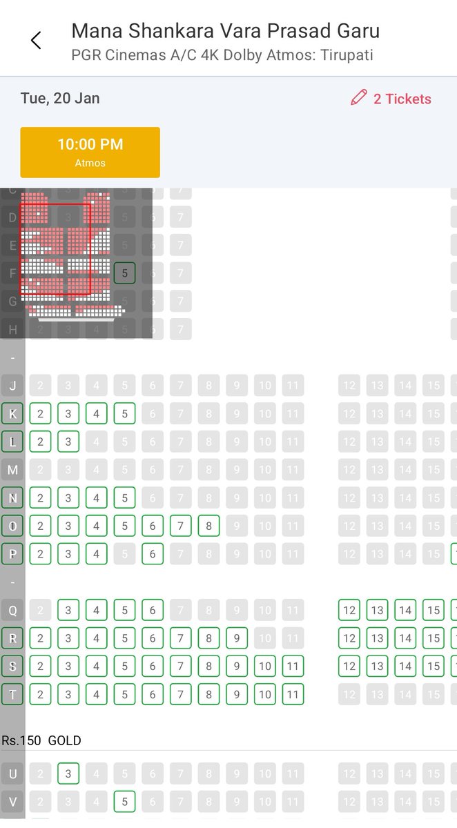 alwaysluckyRC27's tweet photo. Day9 Bookings Guntur Tirupati Vijaywada Hyderabad 💥💥
#MSGBlockBuster
#MSG https://t.co/EBKHkLeO2N