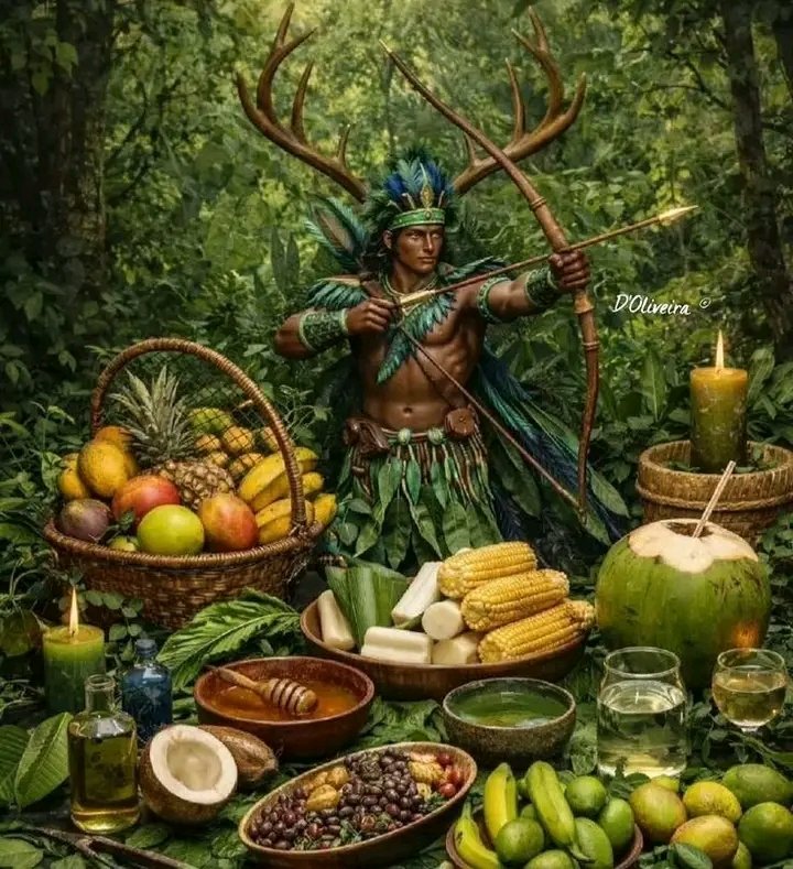 aldeiadeibejada's tweet photo. Dia 20 de Janeiro
Dia de louvar Oxóssi 
Saravá São Sebastião!!! 💚🏹🍌🍎🍊🍇🍉🌽 https://t.co/eEOQroTO0K