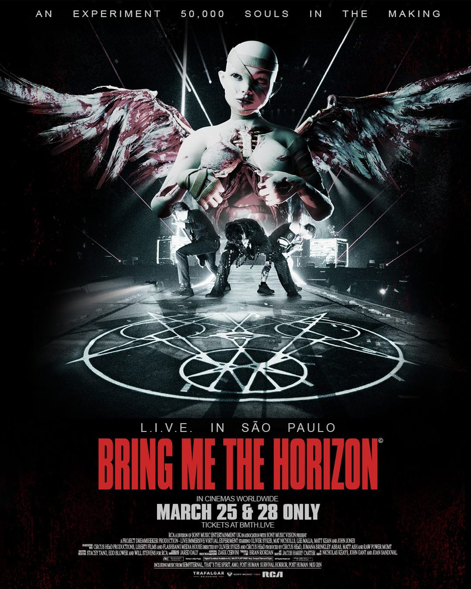 BMTH_BRA's tweet image. 🚨 O Bring Me The Horizon exibirá nos cinemas, nos dias 25 e 28 de Março, o  show no Brasil realizado em 2024! A pré venda acontece no dia 11 de Fevereiro.

O álbum ao vivo será lançado em CD e vinil no dia 11 de Abril. 

🇧🇷 A pré venda do álbum para o Brasil acontece em breve.