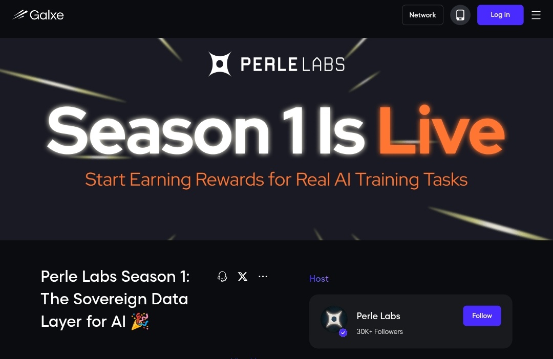 CryptoDevaETH's tweet image. JOIN @PerleLabs × @Galxe TASKS LIVE

Easy tasks. Real rewards.
Join here: app.galxe.com/quest/PerleLab…

• Complete all Galxe tasks
• Stay early with Perle Labs

Don’t miss | Complete now.