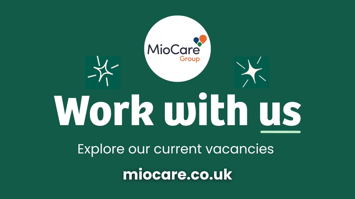 ✨ Are you looking for a new challenge, where you can make a real difference and have a big impact in people's lives?

👀 Explore our current vacancies!

🔗 miocare.co.uk/work-with-us/