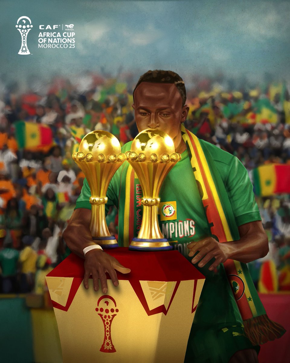 Sadio Mané. Pour le Sénégal. Deux fois. 🇸🇳❤️

#TotalEnergiesAFCON2025
