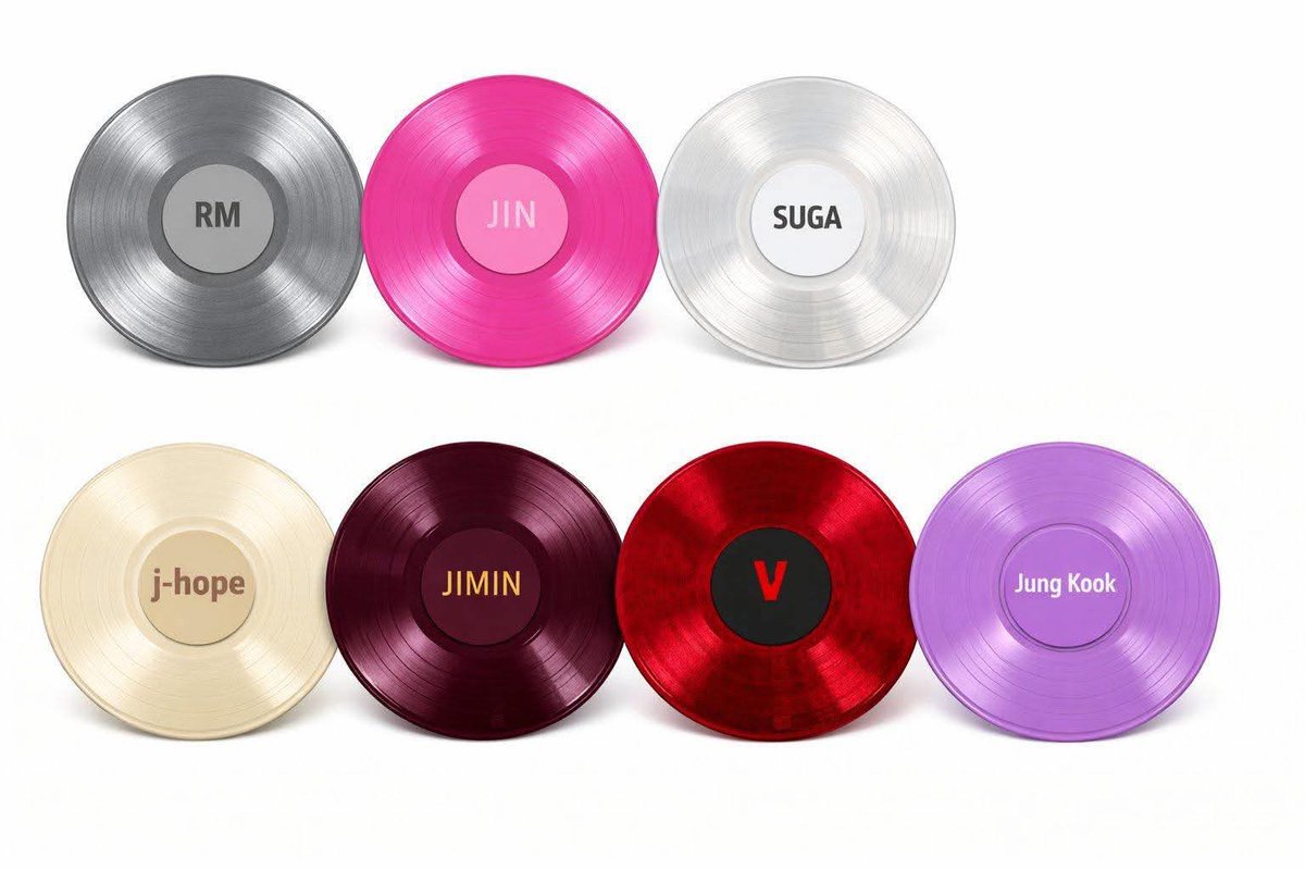 I've been wondering about the color science or hex.colors of the vinyls. Does anyone see the similarity to #HYYH pts 1 -3 color 🎨?  Maybe the just chose colors they like🤭 #BTS_ARIRANG #BTSComeback2026