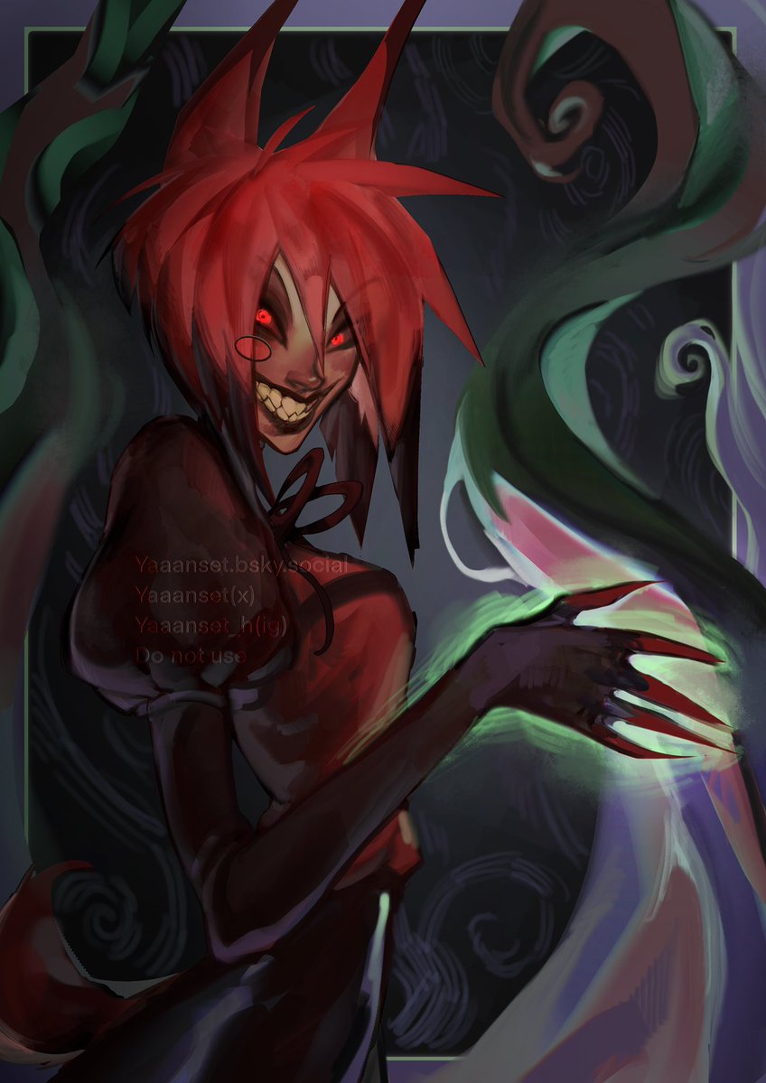 yanseeet's tweet image. #femalastor #Alastor #HazbinHotelFanart