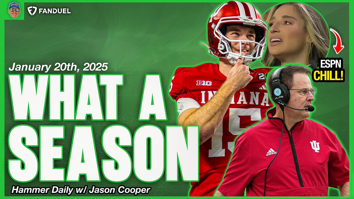 TheHammerHQ's tweet image. What a ride for Indiana, let's hear what @TakesByJ has to say about it! 🏈

Guest Rundown(ET Times)
12:05 - @AnthonyDabbundo ⚽️
12:23 - @roundrobin42 🎾
12:45 - @alexjmoretto &amp;amp; @SoMoneySports 🥅

Join the conversation, live at 12 pm! 
Presented By: @FDSportsbook x #FDPartner