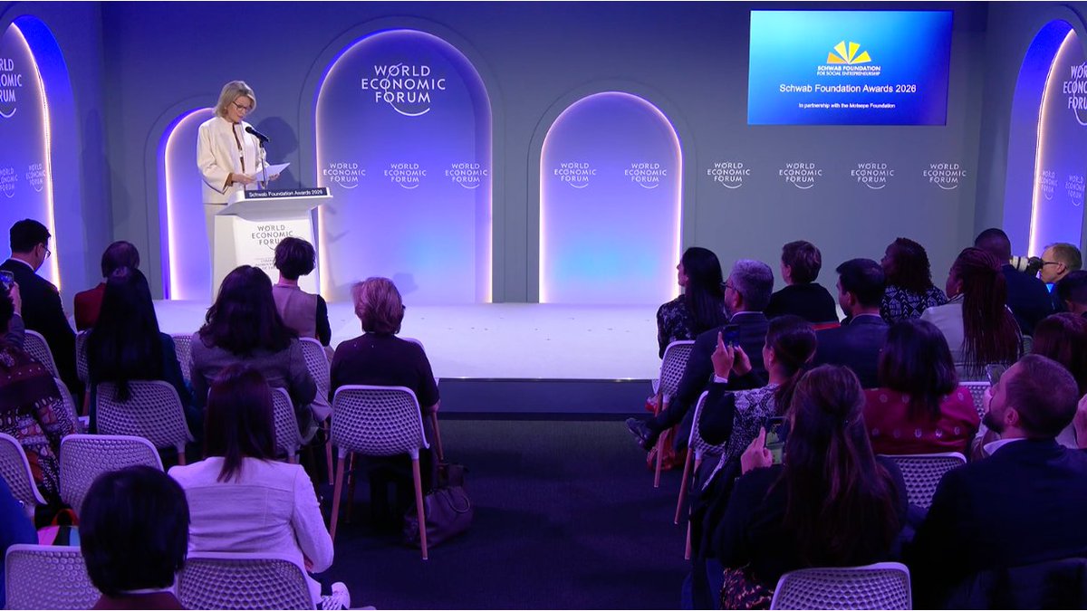 StartingUpGood's tweet image. Starting now at #WEF26: Schwab Foundation Awards 2026 
#SocialImpact #Socent #Impinv #innovation

Watch live: ow.ly/80Yr50Y088F