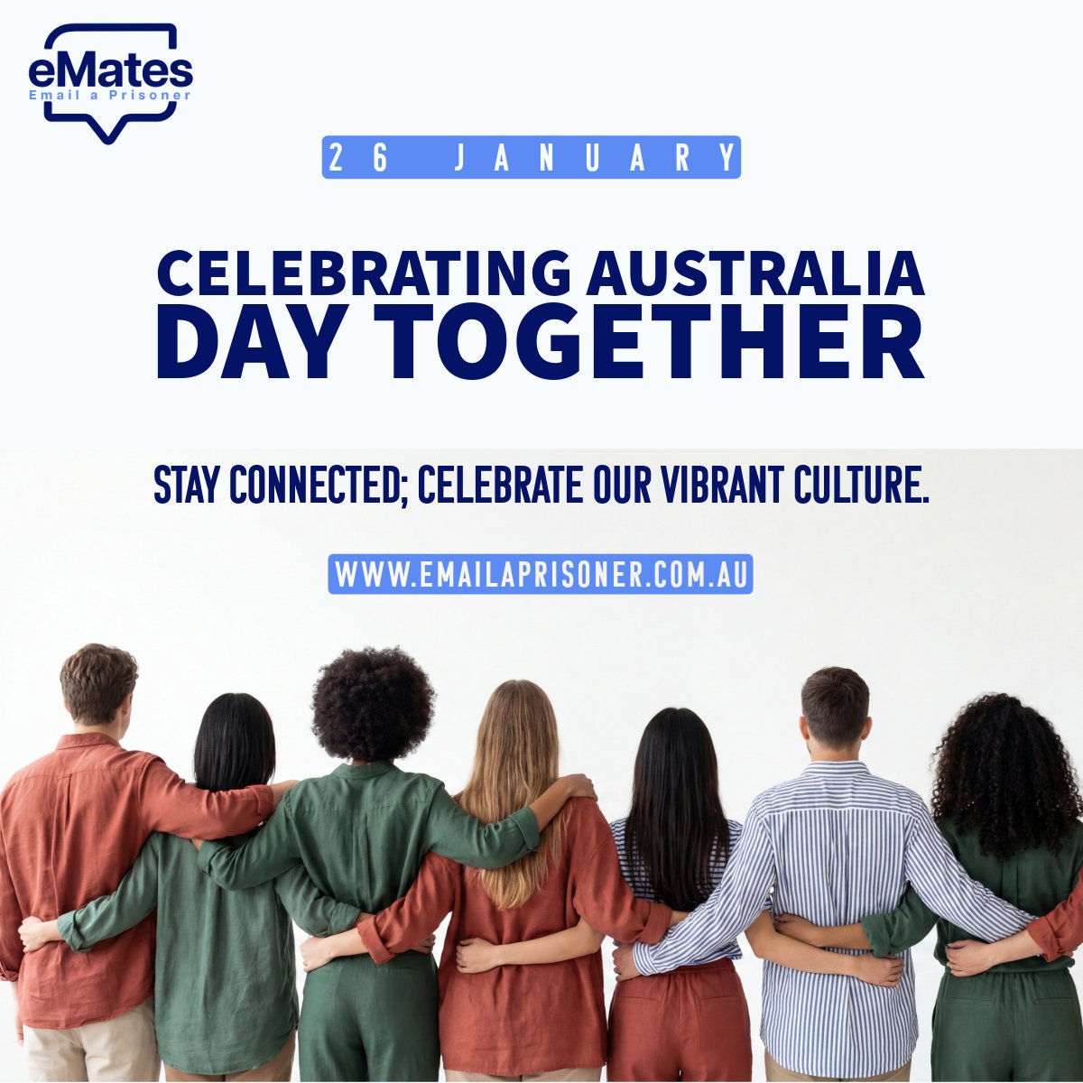 Unilinksupport's tweet photo. Australia Day is about connection. Even when distance keeps us apart, love finds a way. 💌

Send a message to someone inside with eMates — your words can mean the world. 🏡
📩 https://t.co/0ODZTgktLn

#AustraliaDay #eMates #StayConnected https://t.co/ldn909xV8q