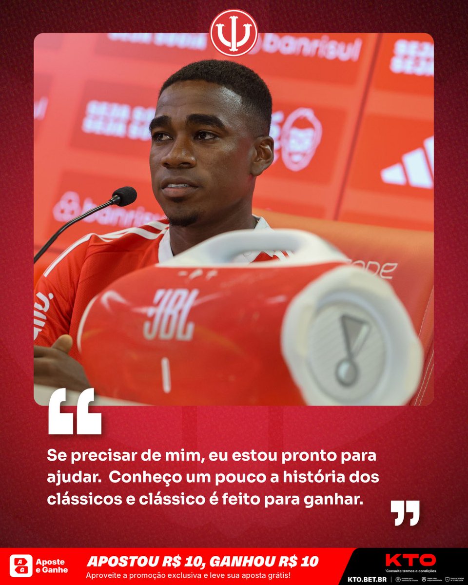 Novo zagueiro colorado, Félix Torres chegou e já se colocou à disposição do professor Paulo Pezzolano.

Oferecimento @kto_brasil, onde a diversão acontece. 
Site para maiores de 18 anos. Jogue com responsabilidade.

📸 SC Internacional