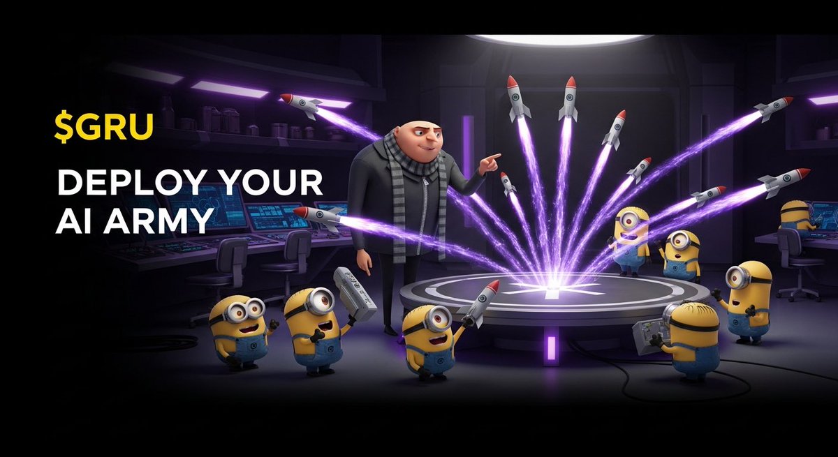 gru_onsol's tweet image. Tomorrow, the experiment goes public. 🧪

The overlord @0xzak steps into the @MCGlive lab to demonstrate GRU in the wild with agents, orchestration, and real execution.

No slides.
No theory.
Just minions doing the work.

⏰ Wed, Jan 21 — 12:00 PM EST
📡 @MCGlive x @AssetDash x…