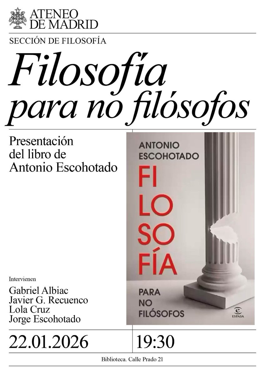 Antonio Escohotado (In Memoriam) tweet media