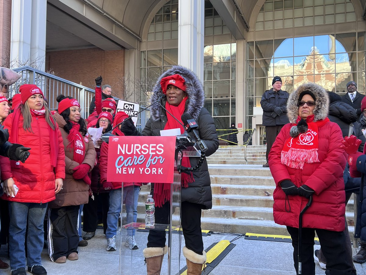 nynurses's tweet photo. Nurses take care of New York — we need our health benefits, too! https://t.co/Pe8IT3K2MB
