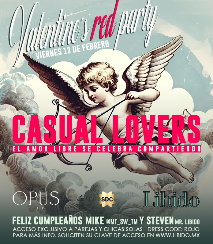 LibidoSW's tweet image. 🗣️📢 VIERNES 13 DE FEBRERO
💘 CASUAL LOVERS 💘

Aparten la fecha que se viene una de nuestras noches icónicas y en esta ocasión será en @OpusClubSw 

Celebremos el amor, la amistad, la complicidad, la química, la conexión y todas esas cosas tan especiales que unen a nuestra…