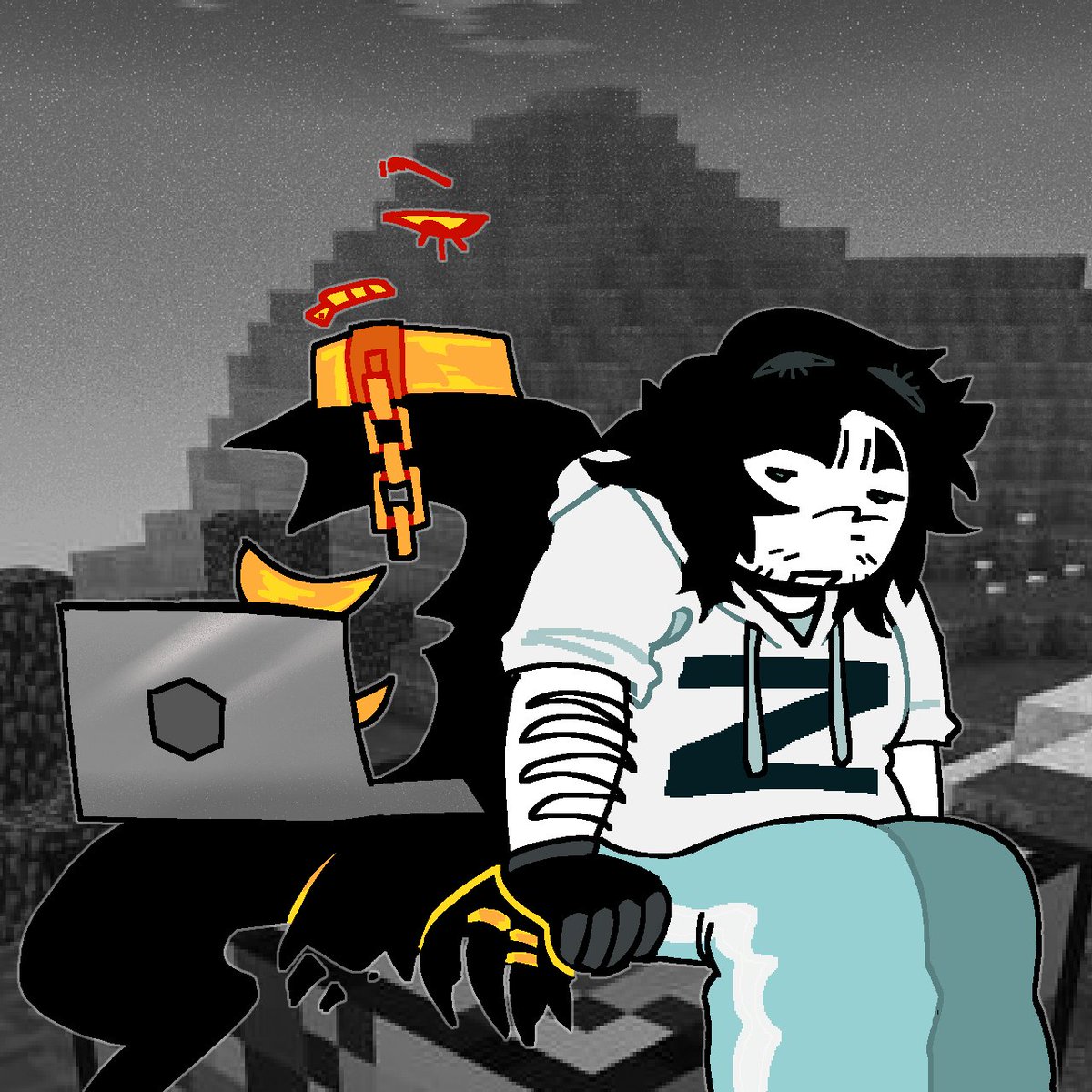 paramnesiiia's tweet photo. chilling on a large crafting table #ReGect https://t.co/OHcoHeu01a