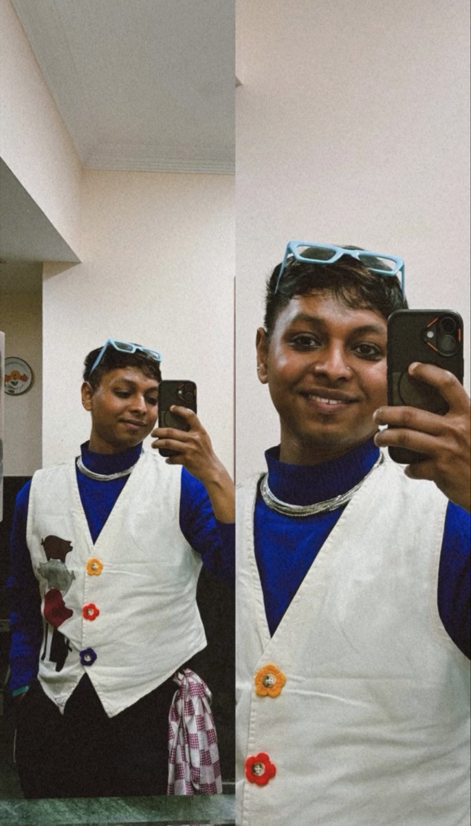 Subhamoy333243's tweet photo. Ek mirror selfie toh banta h yaar!! ♥️
#mirrorselfie #sassy #queer #loveforfashion https://t.co/tZ3bRfPh79
