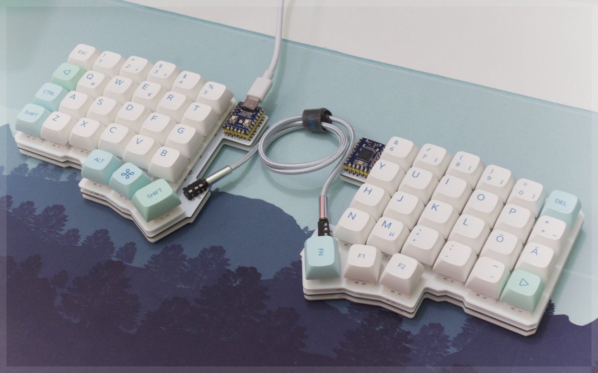 inc0der's tweet photo. @ValiantValorie Real keyboards have layers and quantum/tap dance keys.  And it doesn't even need to be a split keyboard just needs the QMK/ZMK firmware. https://t.co/0VydZyo7Pn